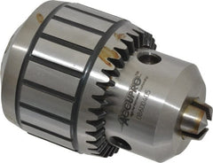 Accupro - JT6, 1/16 to 1/2" Capacity, Tapered Mount Steel Drill Chuck - Keyed, 62mm Sleeve Diam, 75mm Open Length - Exact Tooling