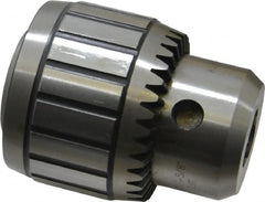 Accupro - JT3, 1/16 to 5/8" Capacity, Tapered Mount Steel Drill Chuck - Keyed, 67mm Sleeve Diam, 81mm Open Length - Exact Tooling