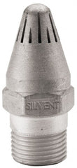 Silvent - Blow Gun High Force Nozzle - 3/8 MPT, 1.81" Hose Length, Aluminum, 145 psi, 238°F - Exact Tooling