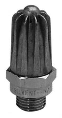 Silvent - Blow Gun Safety Nozzle - 1/4 MPT, 1.85" Hose Length, Zinc, 145 psi, 158°F - Exact Tooling