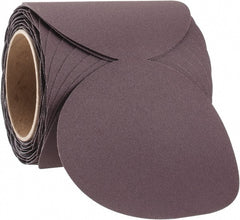 3M - 5" Diam, 150 Grit FEPA, Aluminum Oxide Adhesive PSA Disc - Very Fine Grade, White, J Weighted Backing, Flexible, Use with Random Orbital Sanders - Exact Tooling