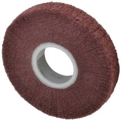 3M - 6" Diam Aluminum Oxide Finishing Flap Wheel - 2" Hole, 1" Wide, Density 3, Nonwoven, Very Fine Grade, 3,400 Max RPM - Exact Tooling
