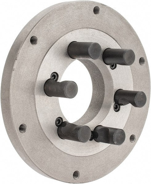 Interstate - Adapter Back Plate for 8" Diam Lathe Chucks - D1-5 Mount - Exact Tooling