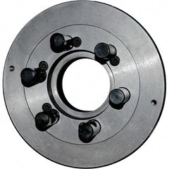 Interstate - Adapter Back Plate for 10" Diam Lathe Chucks - D1-6 Mount - Exact Tooling