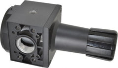 Parker - 1 NPT Port, 300 CFM, Aluminum Heavy-Duty Regulator - 2 to 125 psi Range, 250 Max psi Supply Pressure, 1/4" Gauge Port Thread, 3.62" Wide x 8.46" High - Exact Tooling