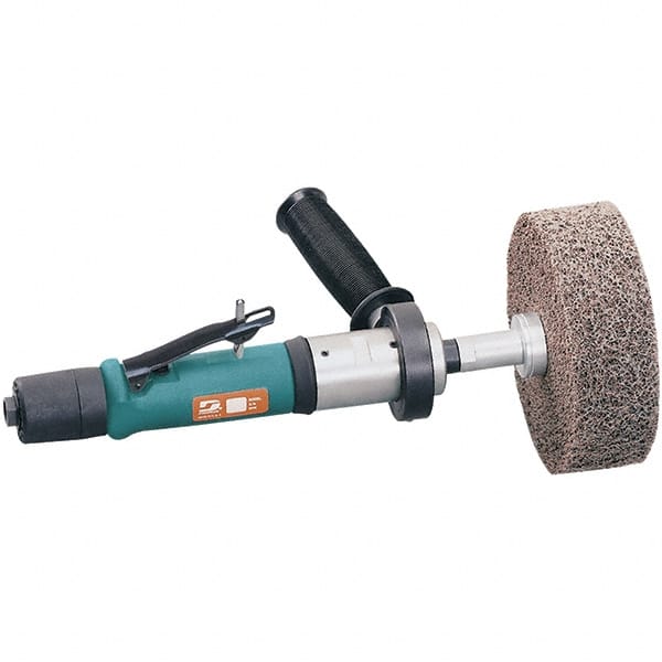 Dynabrade - 0.7 hp, 4,500 RPM Finishing Sander - 40 CFM Air Consumption, 6.21 bar Air Pressure, 1/4 NPT Inlet - Exact Tooling