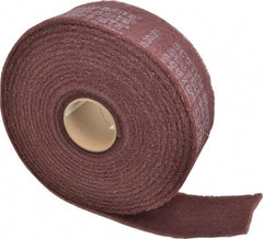 3M - 30' Long x 4" Wide Nonwoven Roll - Very Fine Grade, Purple, Aluminum Oxide - Exact Tooling