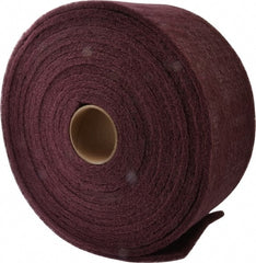 3M - 30' Long x 6" Wide Nonwoven Roll - Very Fine Grade, Purple, Aluminum Oxide - Exact Tooling