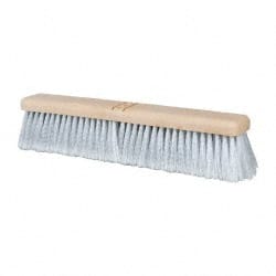 PRO-SOURCE - 18" General Purpose Polypropylene Push Broom - 3" Bristle Length, Plastic Block, Bolt-On Handle Connection, Handle Sold Separately - Exact Tooling
