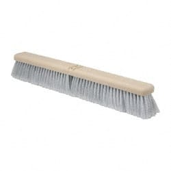 PRO-SOURCE - 24" General Purpose Polypropylene Push Broom - 3" Bristle Length, Plastic Block, Bolt-On Handle Connection, Handle Sold Separately - Exact Tooling