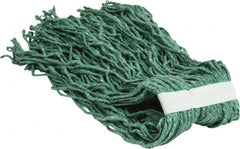 PRO-SOURCE - 1-1/4" White Head Band, Large Blended Fiber Cut End Mop Head - 4 Ply, Clamp Jaw Connection, Use for General Purpose - Exact Tooling
