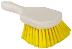 PRO-SOURCE - 1-1/2" Bristle Length, Polypropylene Utility Scrub Brush - 8-1/2" OAL, Plastic Block - Exact Tooling