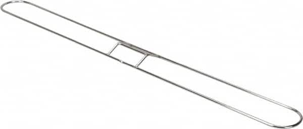 PRO-SOURCE - 36" Long x 3-1/4" Wide Chrome Plated Steel Dust Mop Frame - White, Clip-On - Exact Tooling