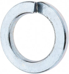 Value Collection - M22, 22.5mm ID, 35.9mm OD, 4mm Thick Split Lock Washer - Grade 8 Spring Steel, Zinc-Plated Finish, 22.5mm Min ID, 23.5mm Max ID - Exact Tooling