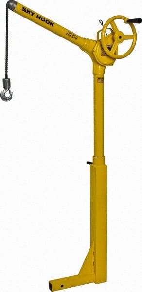 Sky Hook - 500 Lb Load Capacity, Steel Sky Hook Crane - Receiver Hitch Crane - Exact Tooling