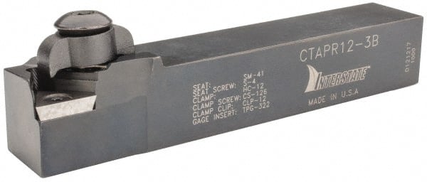 Dorian Tool - CTAP, Right Hand Cut, 3/4" Shank Height x 3/4" Shank Width, Positive Rake Indexable Turning Toolholder - 4-1/2" OAL, TP..32. Insert Compatibility, Series Clamp Type - Exact Tooling