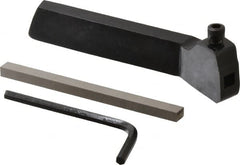 Value Collection - 1/4 Inch Tool Bit, 3/8 Inch Shank Width, Tool Bit Turning Holder - 10 to 12 Inch Lathe Swing, Steel, Left Hand Cut, Compatible with Square Tool Bits - Exact Tooling