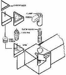 Made in USA - 1/2 Inch Insert Inscribed Circle, 3/16 Inch Thick, Negative Rake, CSN Diamond Shim for Indexable Tools - Carbide, Industry Standard No. CSN-433 - Exact Tooling