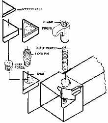Made in USA - 1/2" Inscribed Circle, Square Shim for Indexables - Carbide, 3/16" Thick, SSN Shim Style, Negative Rake - Exact Tooling