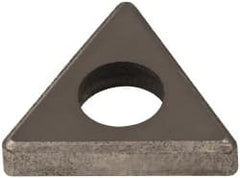 Made in USA - 1/2" Inscribed Circle, Triangle Shim for Indexables - Carbide, 1/8" Thick, ITSN Shim Style, Negative Rake - Exact Tooling
