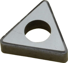 Made in USA - 1/2" Inscribed Circle, Triangle Shim for Indexables - Carbide, 3/16" Thick, ITSN Shim Style, Negative Rake - Exact Tooling