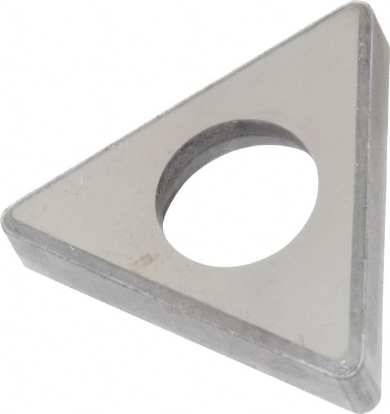 Made in USA - 1/2" Inscribed Circle, Triangle Shim for Indexables - Carbide, 3/16" Thick, ITSN Shim Style, Negative Rake - Exact Tooling