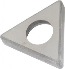 Made in USA - 1/2" Inscribed Circle, Triangle Shim for Indexables - Carbide, 3/16" Thick, ITSN Shim Style, Negative Rake - Exact Tooling