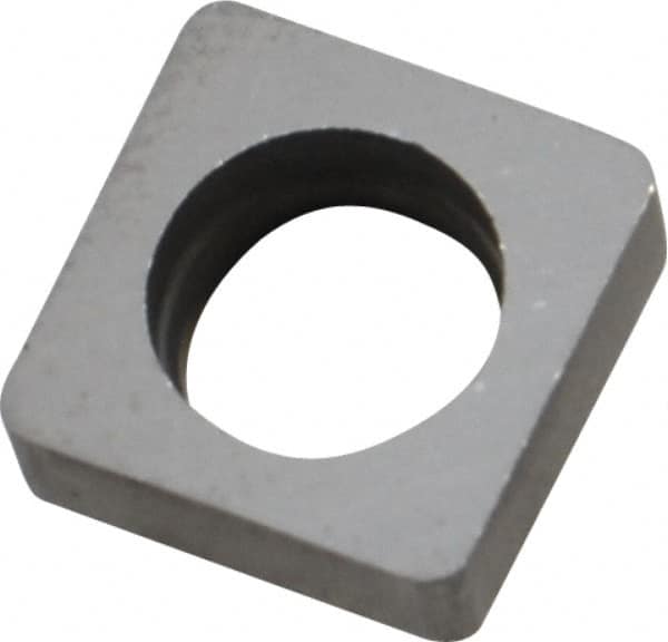Made in USA - 3/8" Inscribed Circle, Square Shim for Indexables - Carbide, 1/8" Thick, ISSN Shim Style, Negative Rake - Exact Tooling