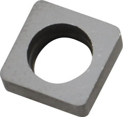 Made in USA - 3/8" Inscribed Circle, Square Shim for Indexables - Carbide, 1/8" Thick, ISSN Shim Style, Negative Rake - Exact Tooling
