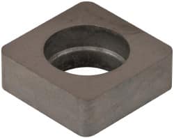 Made in USA - 1/2" Inscribed Circle, Square Shim for Indexables - Carbide, 3/16" Thick, ISSN Shim Style, Negative Rake, Left Hand Cut - Exact Tooling
