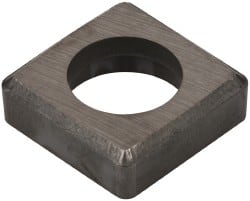Made in USA - 5/8" Inscribed Circle, Square Shim for Indexables - Carbide, 3/16" Thick, ISSN Shim Style, Negative Rake - Exact Tooling