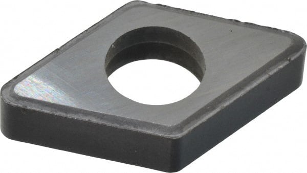 Made in USA - 1/2" Inscribed Circle, Diamond (Shape) Shim for Indexables - Carbide, 3/16" Thick, IDSN Shim Style, Negative Rake, Left Hand Cut - Exact Tooling