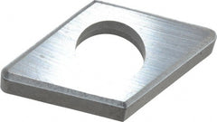 Made in USA - 5/8" Inscribed Circle, Diamond (Shape) Shim for Indexables - Carbide, 3/16" Thick, IDSN Shim Style, Negative Rake, Left Hand Cut - Exact Tooling