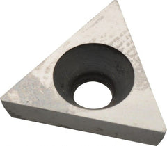 Made in USA - 3/8" Inscribed Circle, Triangle Shim for Indexables - Carbide, 1/8" Thick, PTP Shim Style, Positive Rake - Exact Tooling