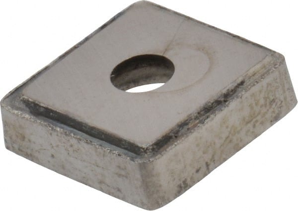 Made in USA - 1/2" Inscribed Circle, Square Shim for Indexables - Carbide, 1/8" Thick, PSQ Shim Style, Positive Rake - Exact Tooling