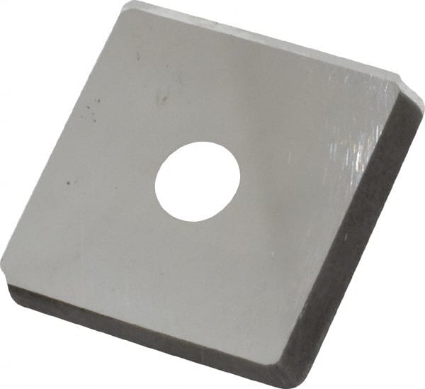 Made in USA - 3/4" Inscribed Circle, Square Shim for Indexables - Carbide, 1/8" Thick, PSQ Shim Style, Positive Rake - Exact Tooling