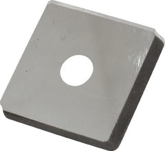 Made in USA - 3/4" Inscribed Circle, Square Shim for Indexables - Carbide, 1/8" Thick, PSQ Shim Style, Positive Rake - Exact Tooling