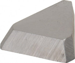 Made in USA - 3/8" Inscribed Circle, Triangle, T Chipbreaker for Indexables - Left Hand, Right Hand Cut, 0.094" Thick, 0.047" Effective Width, Carbide - Exact Tooling