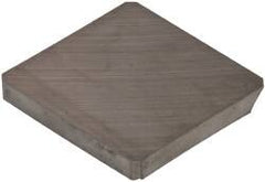 Made in USA - 3/4" Inscribed Circle, Square, S Chipbreaker for Indexables - Left Hand, Right Hand Cut, 0.094" Thick, 0.071" Effective Width, Carbide - Exact Tooling