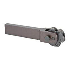 Value Collection - Neutral Cut, Diagonal, Diamond & Straight, 5/8" Wide 1-3/8" High x 7-1/2" Long Rectangle Shank, Revolving-Head Bump Knurlers - 6 Knurls Required (Included), 3/4" Diam x 3/8" Wide Face, 1/4" Hole Diam, Series KT - Exact Tooling