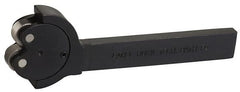 Knurlcraft - Neutral Cut, Diamond & Straight, 7/8" Wide 1-3/4" High x 7-1/4" Long Rectangle Shank, Self Centering Bump Knurlers - 2 Knurls Required (Included), 1" Diam x 3/8" Wide Face, 5/16" Hole Diam, Series K - Exact Tooling