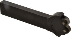 Knurlcraft - Neutral Cut, Diamond & Straight, 5/8" Wide 1-3/8" High x 5-1/4" Long Rectangle Shank, Self Centering Bump Knurlers - 2 Knurls Required (Included), 3/4" Diam x 3/8" Wide Face, 1/4" Hole Diam, Series E - Exact Tooling