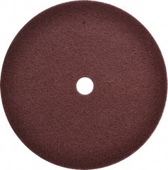 3M - 12" Fine Grade Aluminum Oxide Deburring Disc - 1-1/4" Center Hole, Arbor Connection, Maroon, 1,900 Max RPM - Exact Tooling