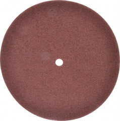 3M - 12" Very Fine Grade Aluminum Oxide Deburring Disc - 3/4" Center Hole, Arbor Connection, Maroon, 1,900 Max RPM - Exact Tooling