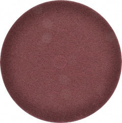3M - 12" Very Fine Grade Aluminum Oxide Deburring Disc - 1-1/4" Center Hole, Arbor Connection, Maroon, 1,900 Max RPM - Exact Tooling
