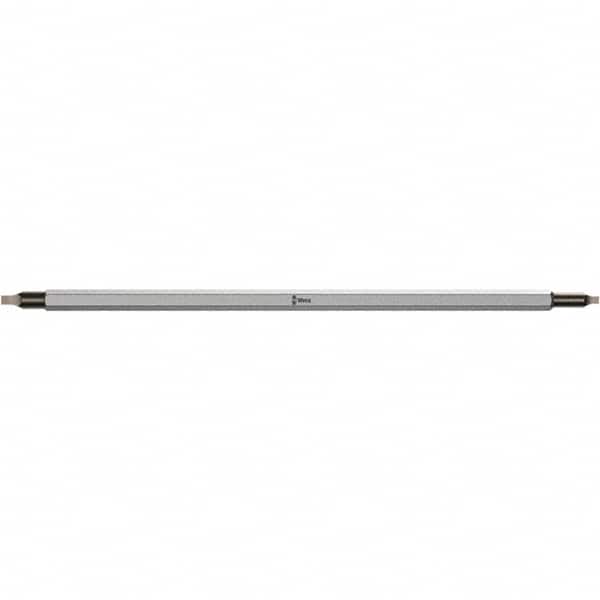 Wera - #1 & #2 Point, 7" Blade Length Square Recess Screwdriver - 262mm OAL - Exact Tooling