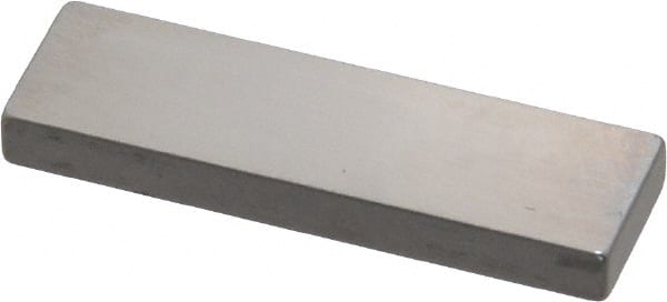 Mitutoyo - 0.124" Rectangular Steel Gage Block - Accuracy Grade 0, Includes Certificate of Inspection - Exact Tooling
