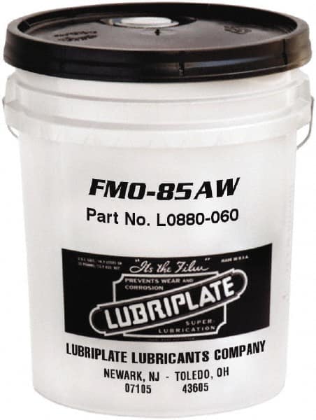 Lubriplate - 5 Gal Pail, Mineral Multipurpose Oil - SAE 5W, ISO 22, 21.26 cSt at 40°C, 3.95 cSt at 100°C, Food Grade - Exact Tooling