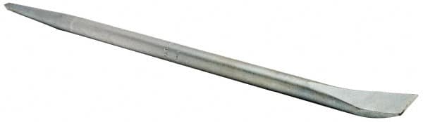 Made in USA - 18" OAL Chrome Pry Bar - 21/32" Wide - Exact Tooling