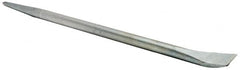 Made in USA - 18" OAL Chrome Pry Bar - 21/32" Wide - Exact Tooling